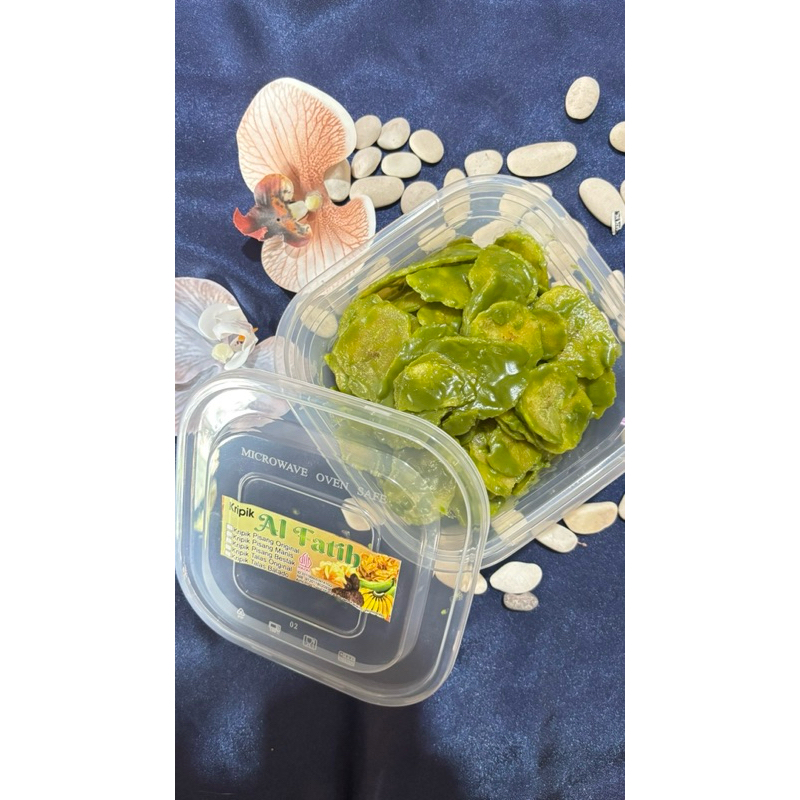 

Kripik pisang manis matcha