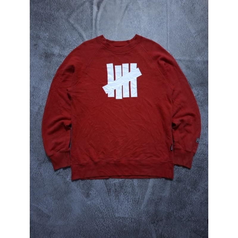 Undefeated Sweatshirt Crewneck Ori Red