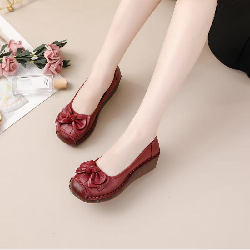 sepatu kerja wanita / Clarks new pita wedges / sepatu kulit wanita Korea