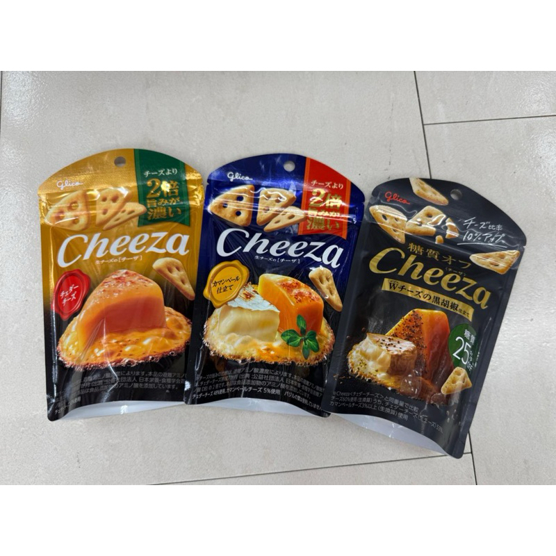 

Glico Cheeza Cheese Crackers 40g Original Japan - Snack Krispi Rasa Keju