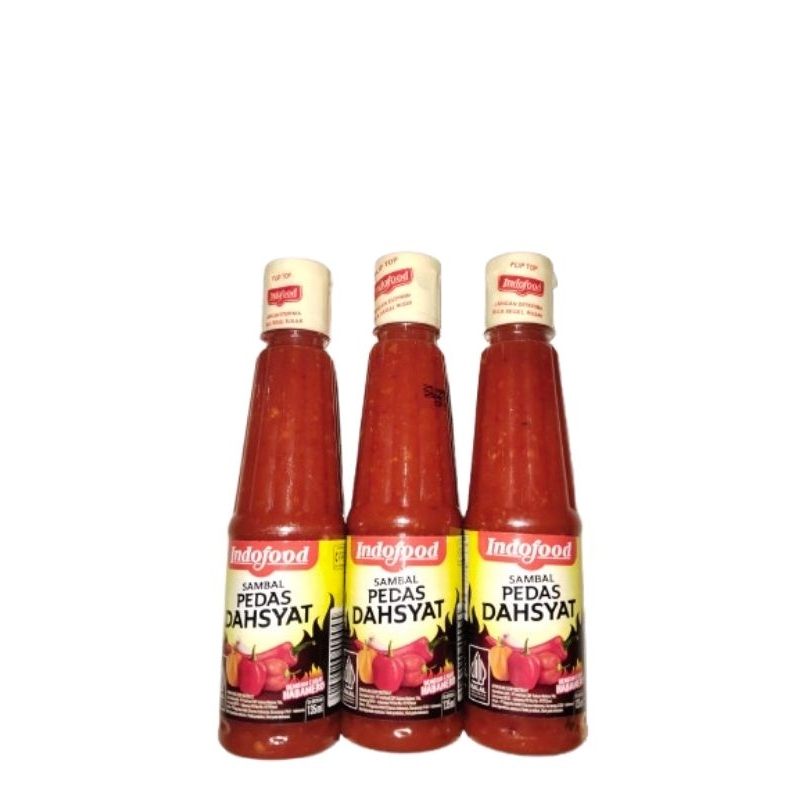 

paket hemat isi 3 saos pedas indofood