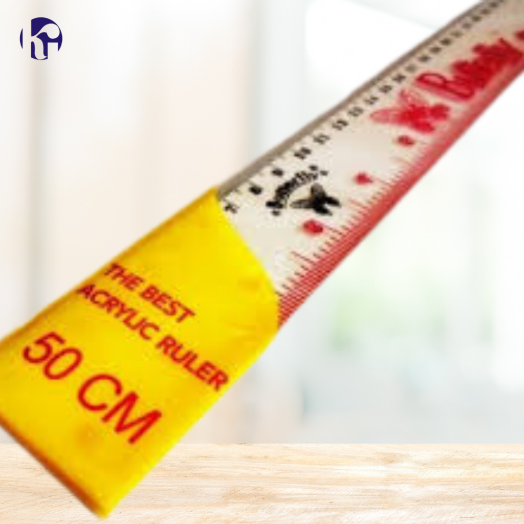 

Penggaris Butterfly 50 cm / Penggaris Plastik