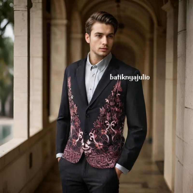 jas batik pria blazer batik pria exclusive premium elegan limited stok batiknyajulio 5