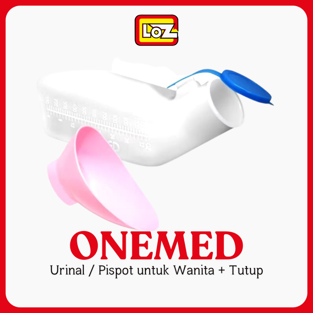 Urinal Pispot Onemed Perempuan / Pispot Wanita Pispot Perempuan + Tutup