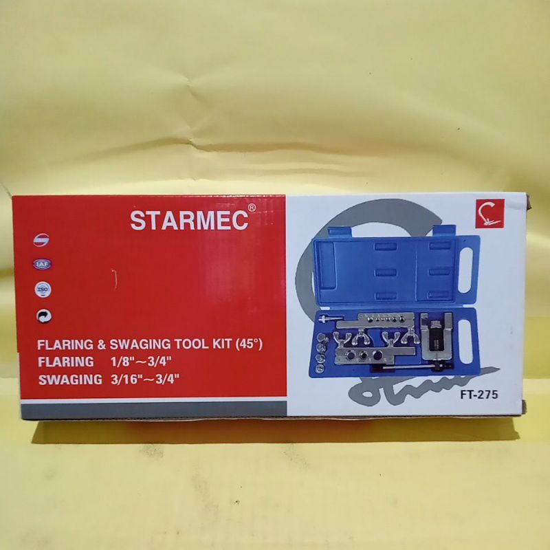 FLARING &SWAGING TOOL KIT (45°) FT-275  merek starmec