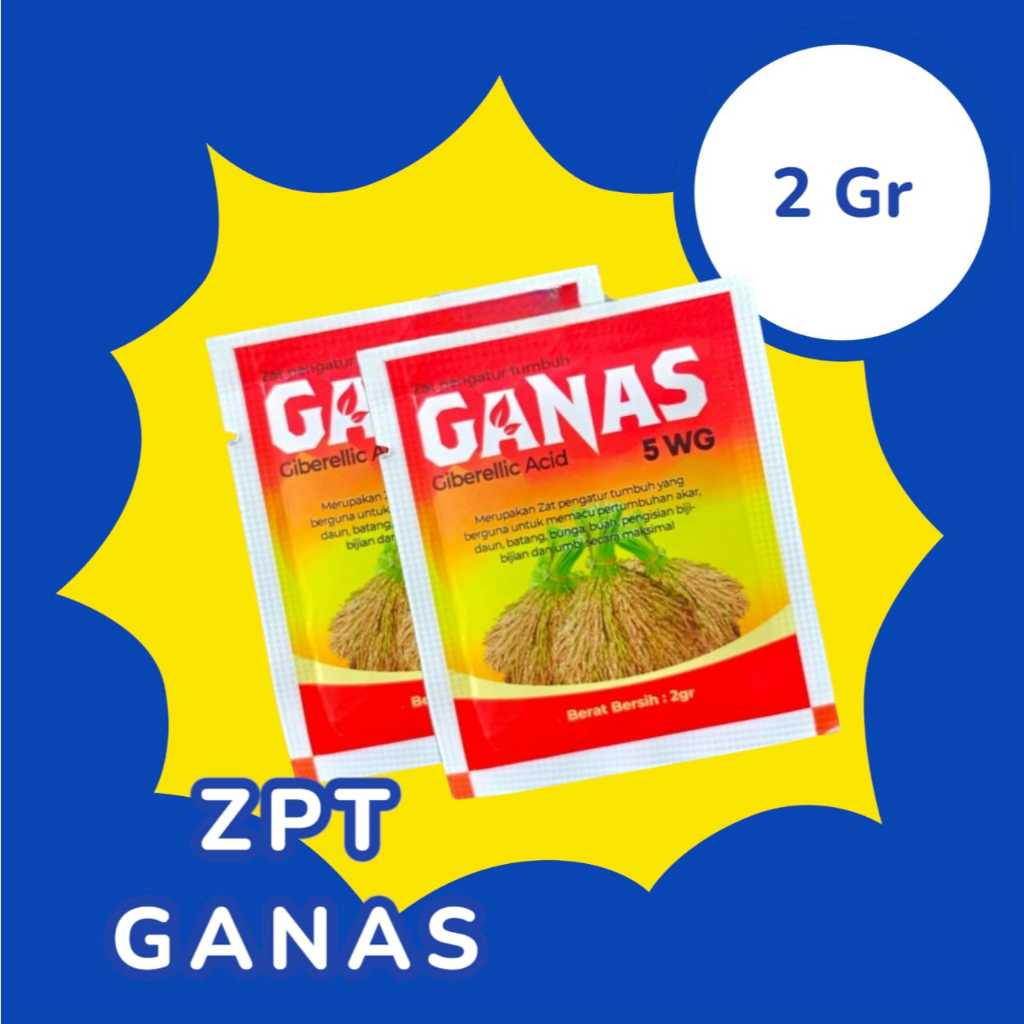 ZPT GANAS 5 WG - 2 Gram (Perangsang pertumbuhan tanaman)