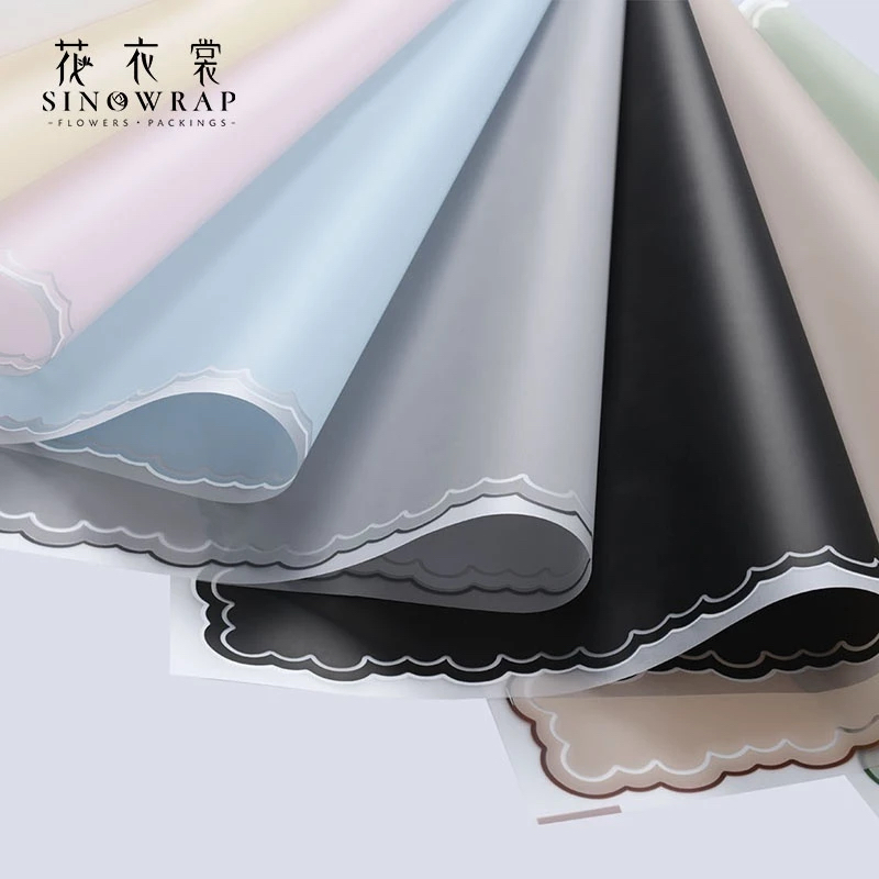 

5 Lembar Cellophane Cloud Awan Flowers Wrapping Wavy List Frame Florist Bouquet Paper Flower Kertas Buket Wavy