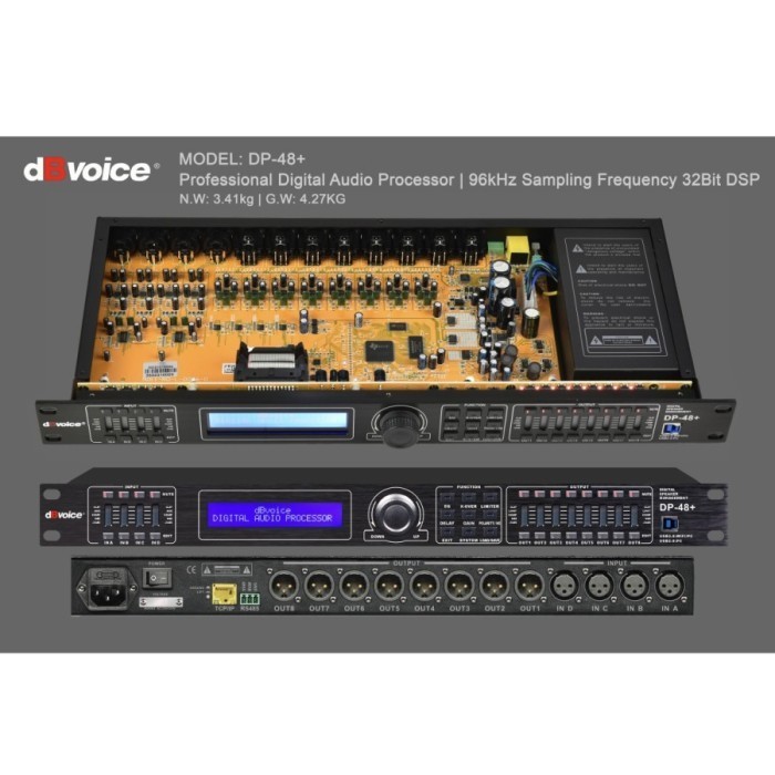 MANAGEMENT DLMS SPEAKER DBVOICE 4IN 8OUT DP48+