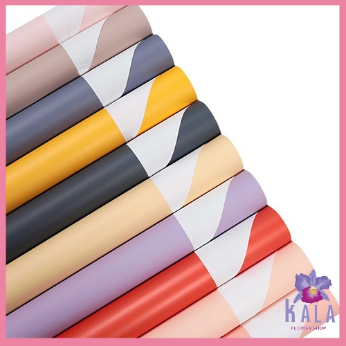 

20 Lembar Kertas Buket Dua Warna Flower Wrapping Bi Color Cellophane Bunga Hand Bouquet Florist KB6200