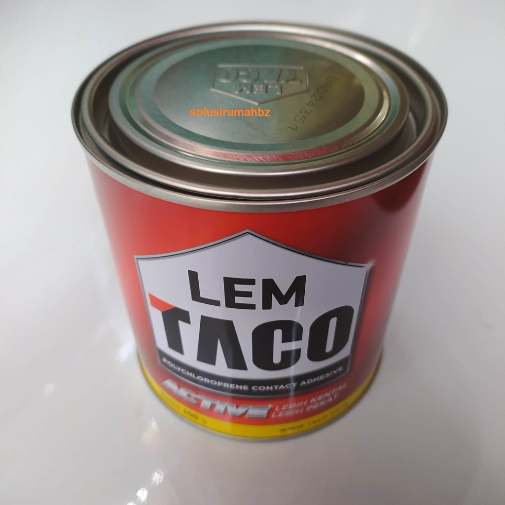 Lem Kuning BERAT 600G KALENG 1L 600 GRAM 1 L Taco active merah 0.6kg 1 liter an 1Liter 600 g hpl pvc