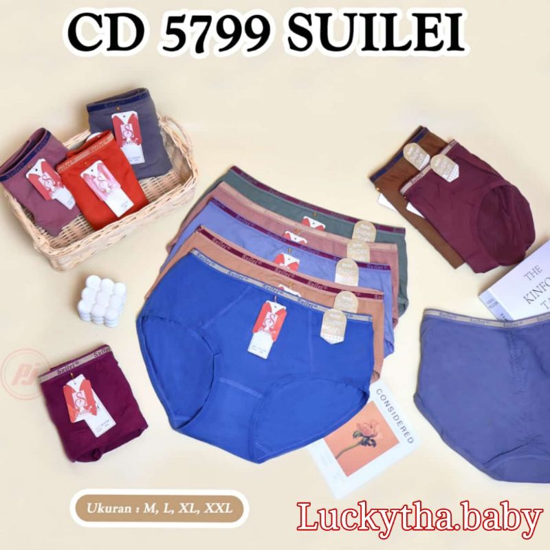 6pcs Celana dalam Wanita Suilei 5799 / Celana dalam suilei / Cd wanita suilei karet kecil/ Cd suilei