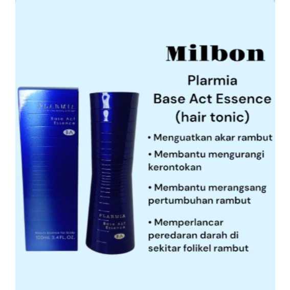 Milbon plarmia Base Act Essence /hair tonic penumbuh rambut 100ml