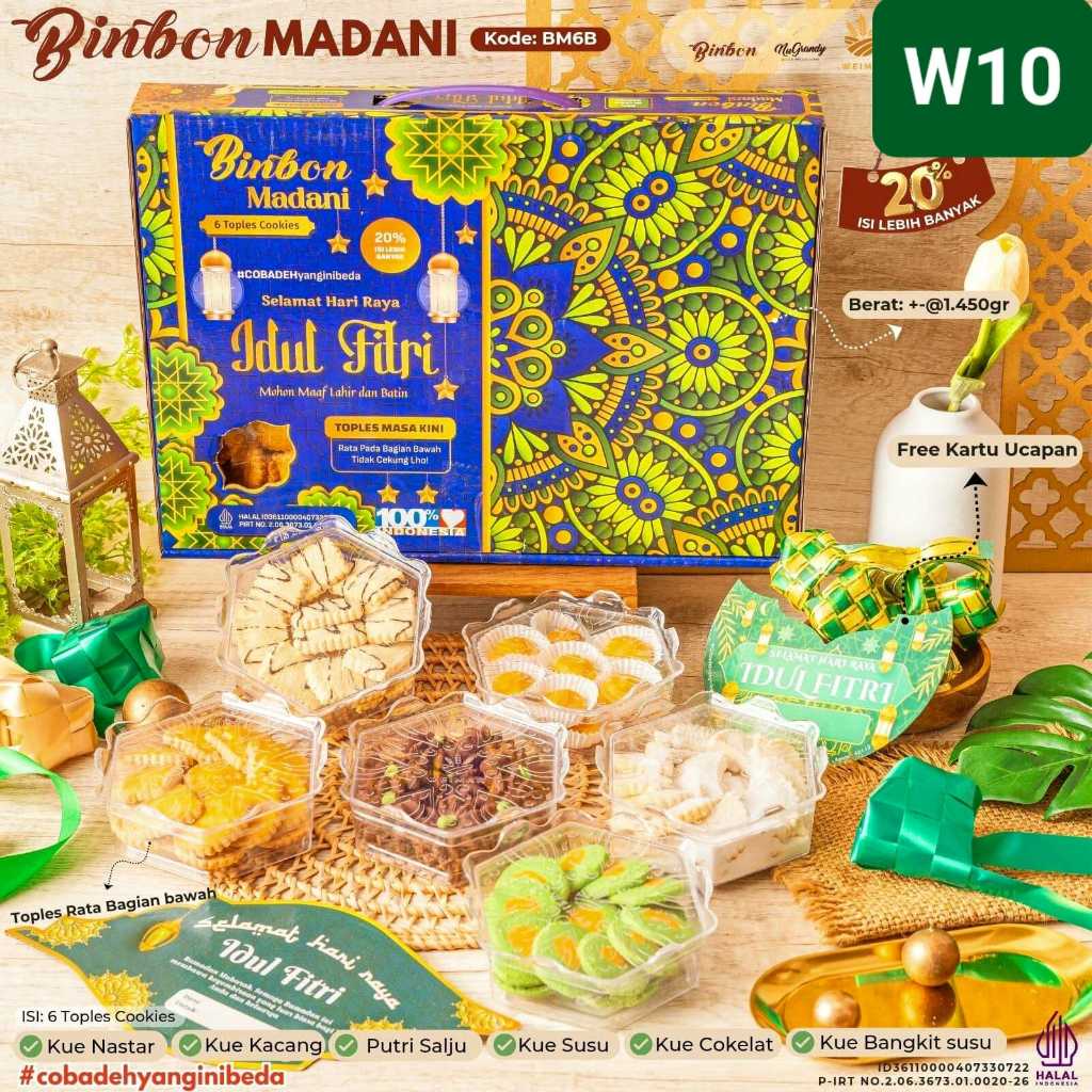 

BINBON MADANI HAMPERS KUE KERING LEBARAN