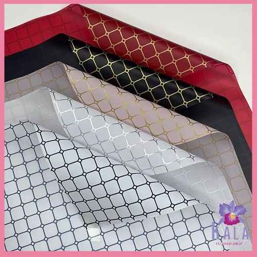 

Kertas buket bunga kotak kotak motif honeycomb flower wrapping paper KB6246