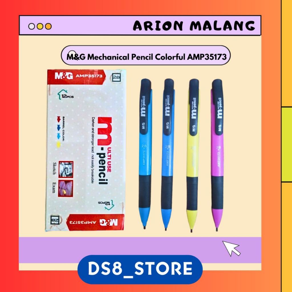 

M&G Mechanical Pencil Colorful AMP35173/Pensil Mekanik