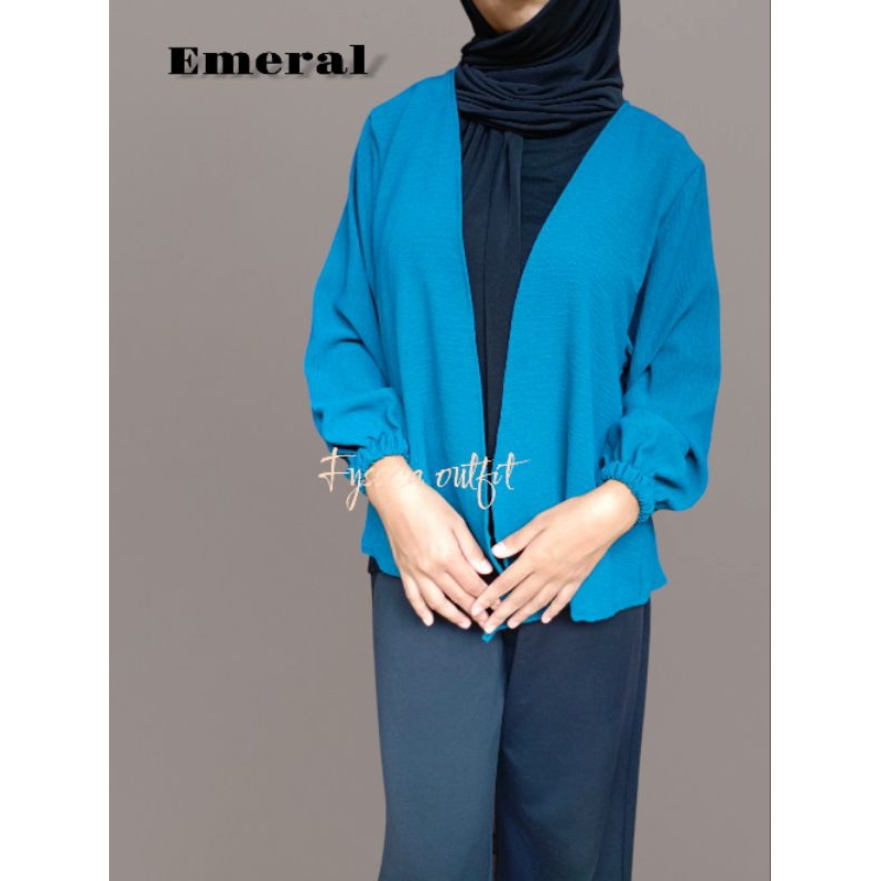 fyssca - alina outer polos / cardigan outer daily polos / outer wanita polos / outer simple