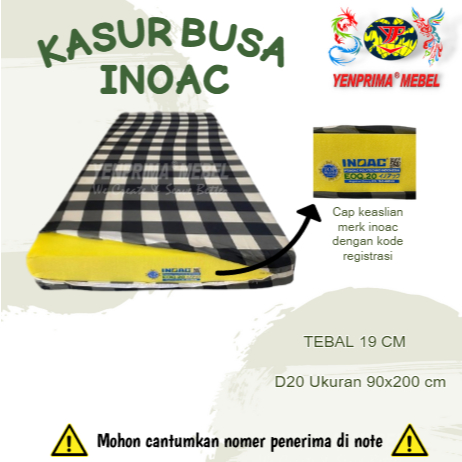 [YENPRIMA] KASUR BUSA INOAC D 20 Tebal 19cm / KASUR BUSA INOAC / KASUR BUSA / INOAC