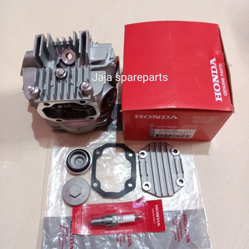 Cylinder Head Blok Head Komplit Honda + Busi Legenda Revo lama Supra fit new Supra fit lama KFM