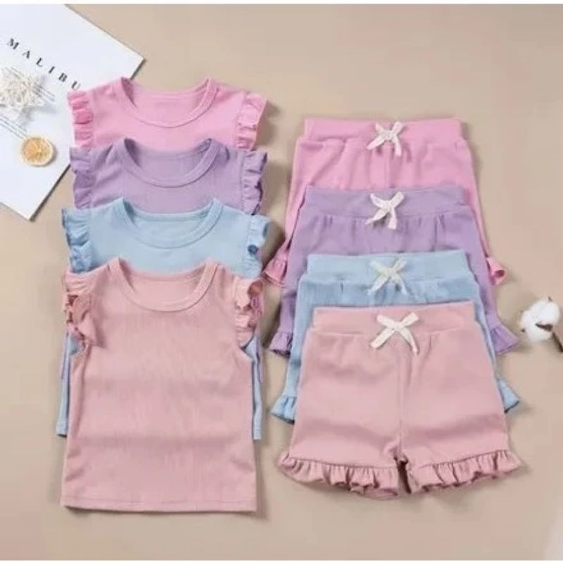 SET MANGO KNIT RIB ANAK / SETELAN ANAK PEREMPUAN