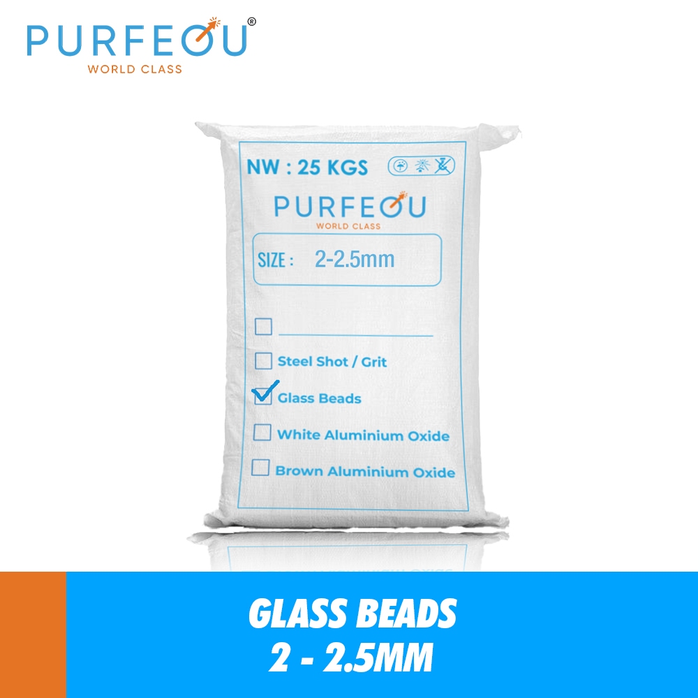 Pasir Sandblasting Purfequ Glass Beads  2.0 - 2.5 MM (1KG)