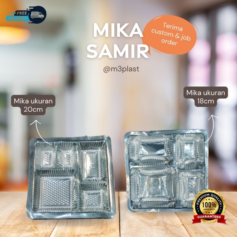 MIKA SEKAT 4 SEKAT 5 DUS NASI KOTAK NASI 18X18 20X20 UKURAN 18CM UKURAN 20CM