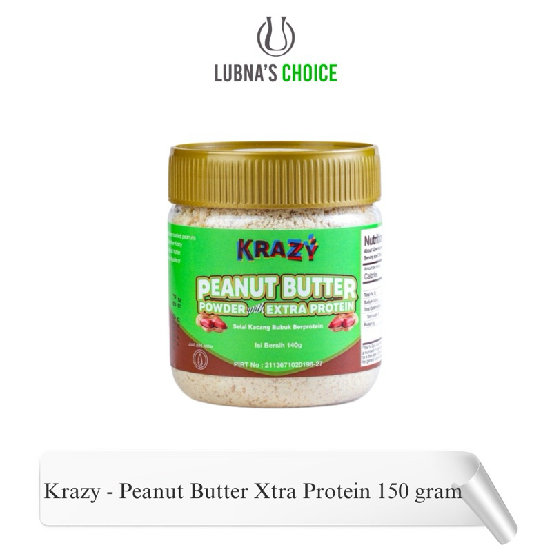 

Krazy Peanut Butter Powder Xtra Protein, Selai Diet 140 gram