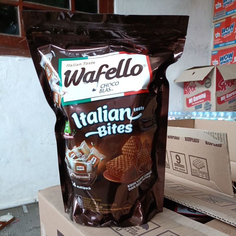 

wafello wafer pouch-coklat 234gr