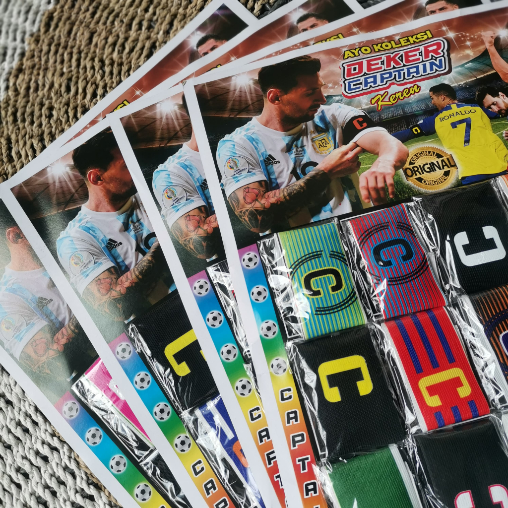 Ban Kapten Bola Deker Tangan Captain Anak 1 Lembar Isi 20 Pcs