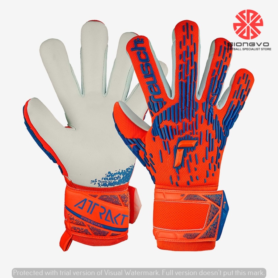 SARUNG TANGAN KIPER - REUSCH ATTRAKT FREEGEL SILVER GK GLOVE 54702352210