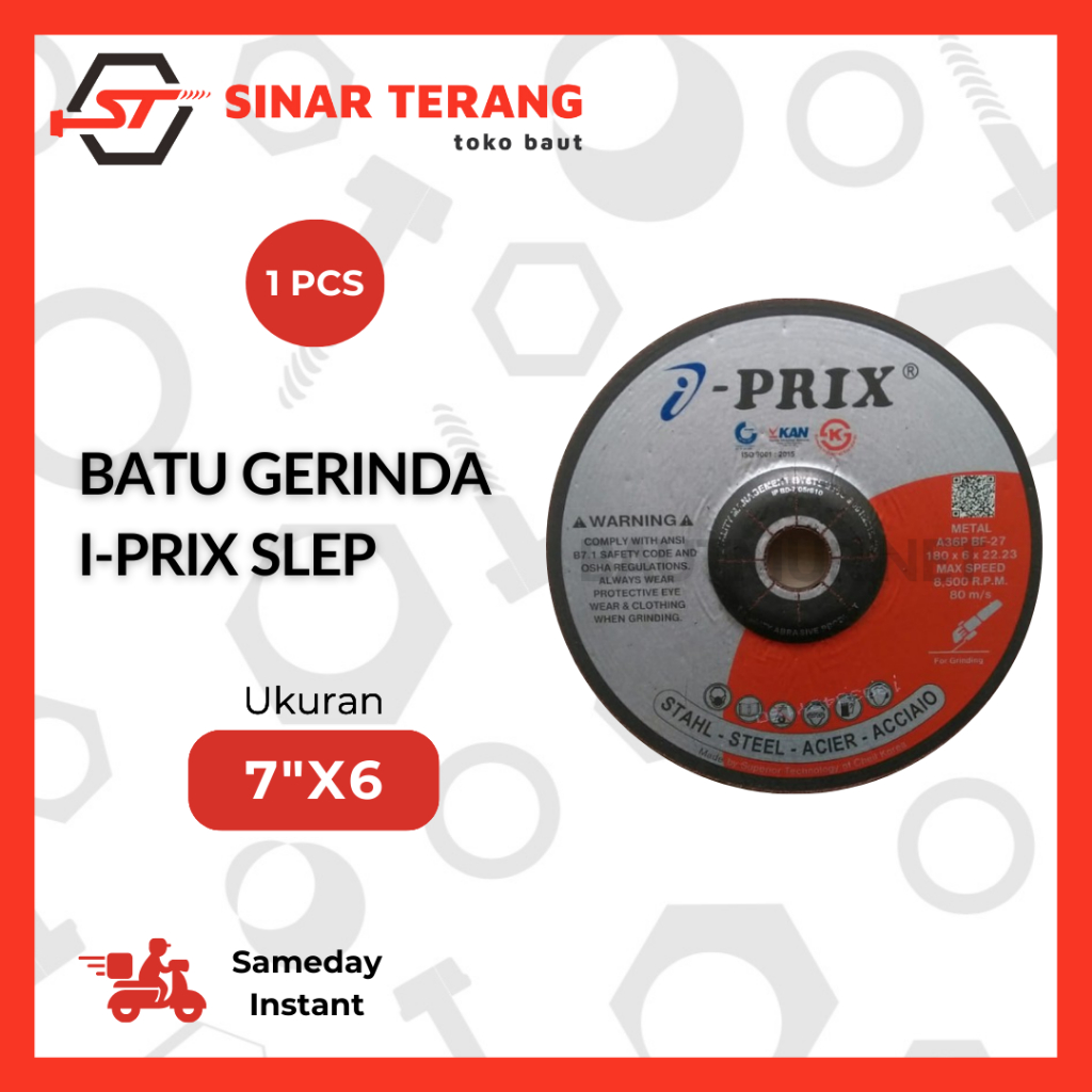 Batu I-PRIX Slep 7"x6 | Mata Gerinda 7 inch poles