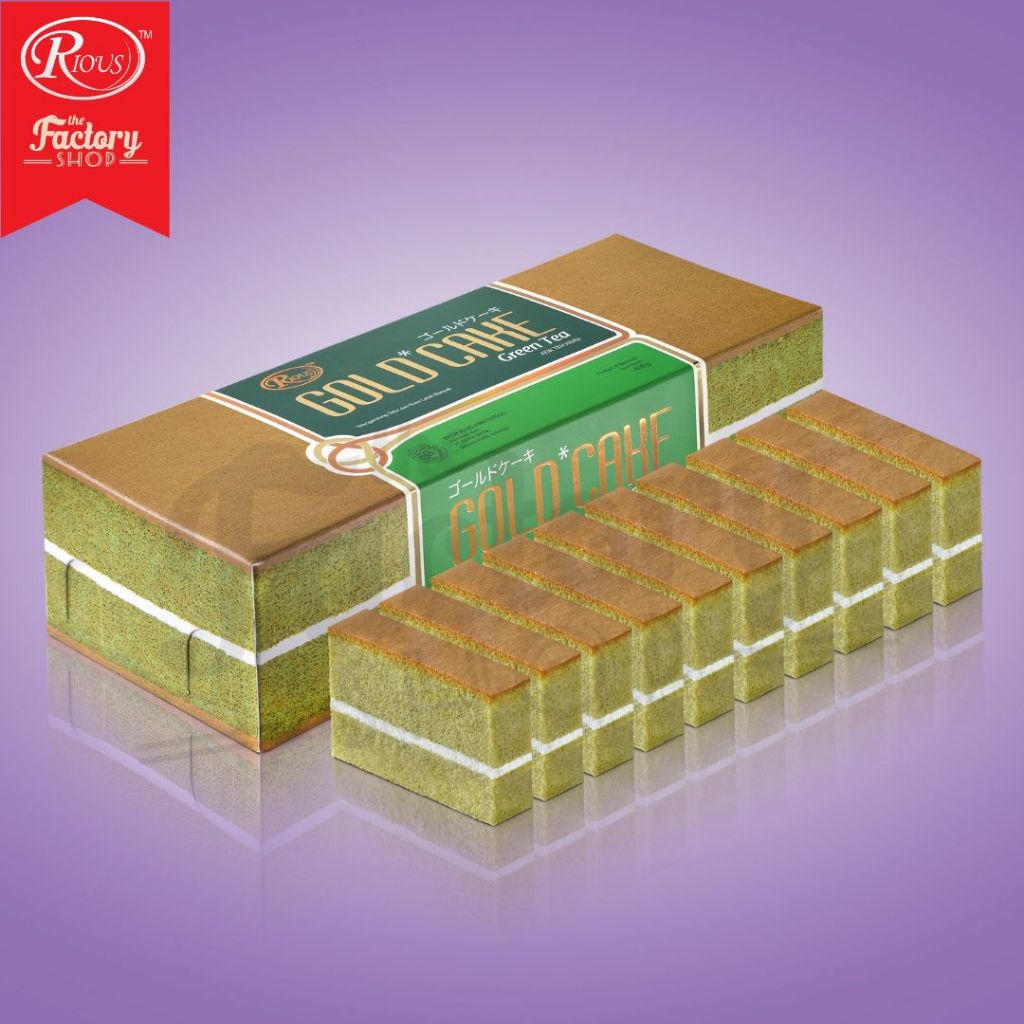 

Rious Gold Cake Japanese Cake Bolu Jepang Green Tea Teh Hijau