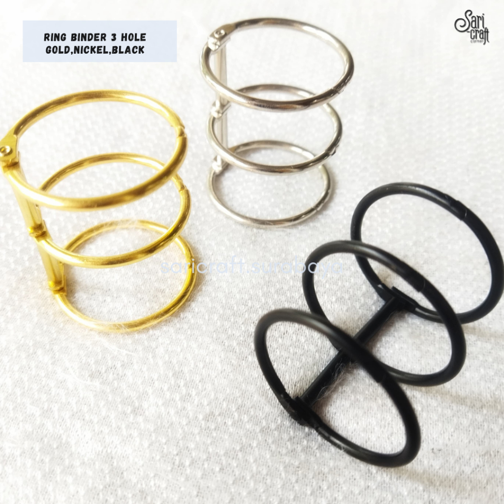 

Ring Binder 3 Hole Jepit Binder Buka Tutup Ring Notebook