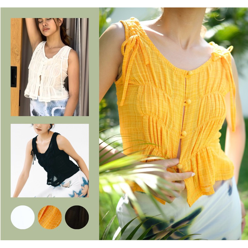Ombak Top | Summer Kamisol milkmaid top