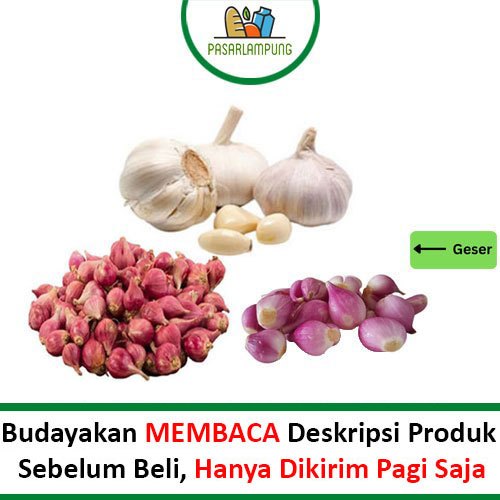 

Bawang Merah Putih Campur 250 Gram Pasar Lampung