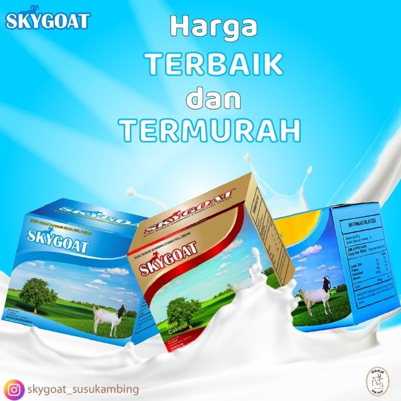 

Skygoat Susu Kambing Etawa Bubuk Full Cream Asli 100%, Promo harga termurah