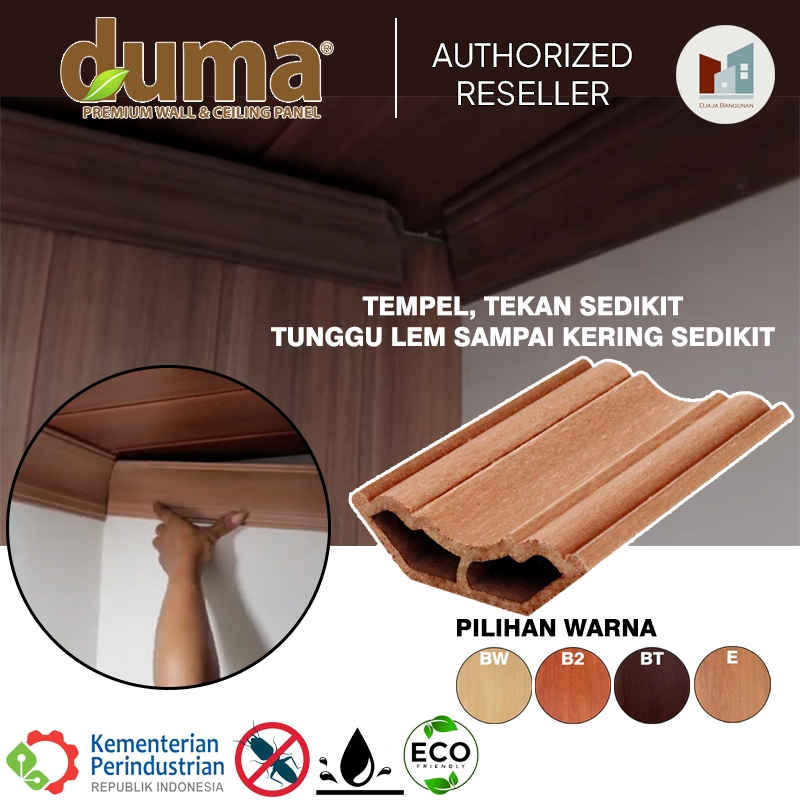 Lis Atas Plafon Tembok WPC Wall Panel Decor siku DUMA
