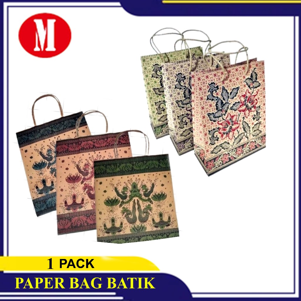 

Paper Bag Batik 1 Pack / Tas Kado kertas merk Okey