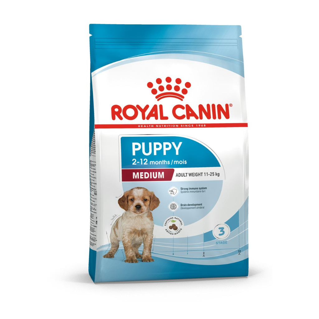 Makanan Anjing Royal Canin Medium Junior 4 Kg sedang Puppy 4Kg anakan husky