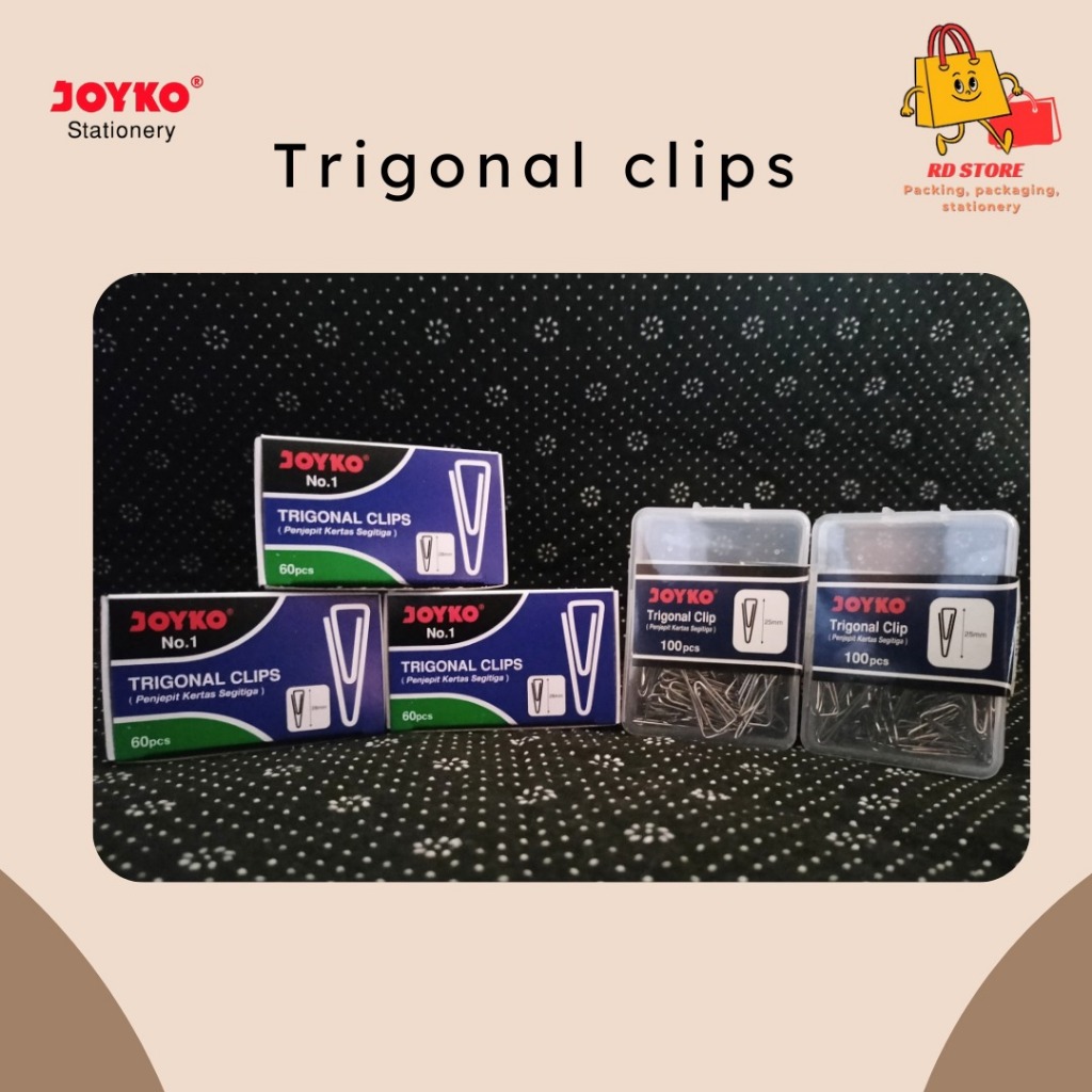 

Paper clip Klip Penjepit kertas Trigonal clip segitiga Joyko