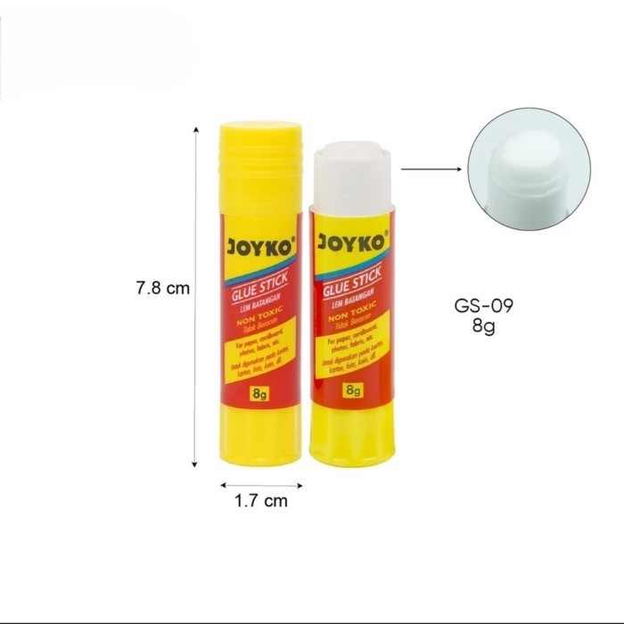 

lem stick joyko satuan (1pcs) / lem stik / glue stick 8gr / lem stik 8gr / lem kertas