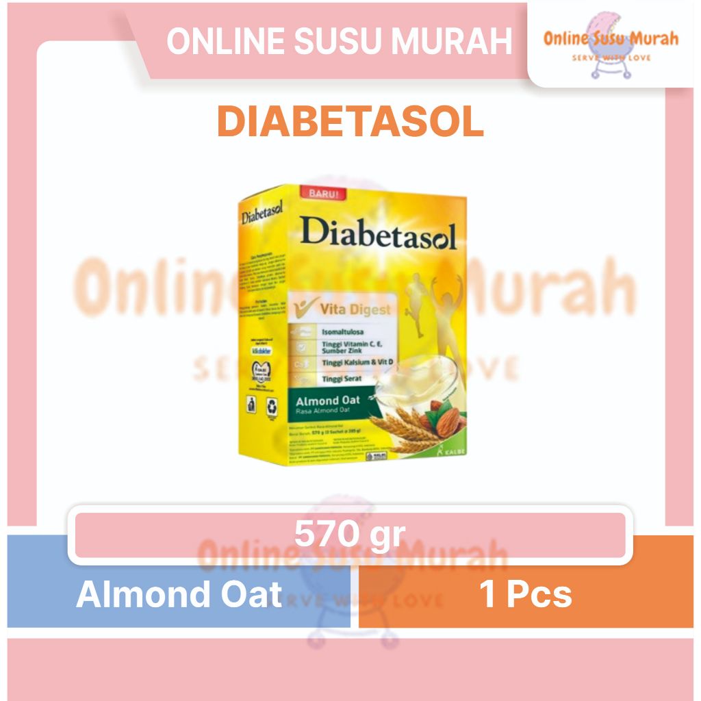 

DIABETASOL ALMOND 570GR SUSU DEWASA 570 GR SEBELUMNYA 600GR 600 GR