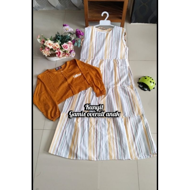 Gamis Dres Anak Rompi - Baju Muslim Anak Perempuan