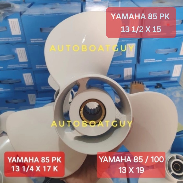 Propeller Yamaha 85 100 115 PK / HP / Baling / Kipas Mesin Tempel