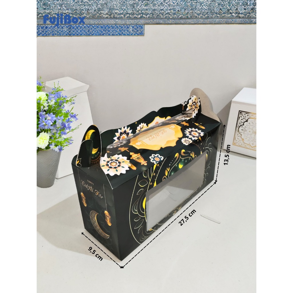 

D3v!! ( 10 PCS ) Fuji Box Dus Box Kotak Tenteng Gable Box Hampers Lebaran Isi 3 Toples Jar 600 ml /