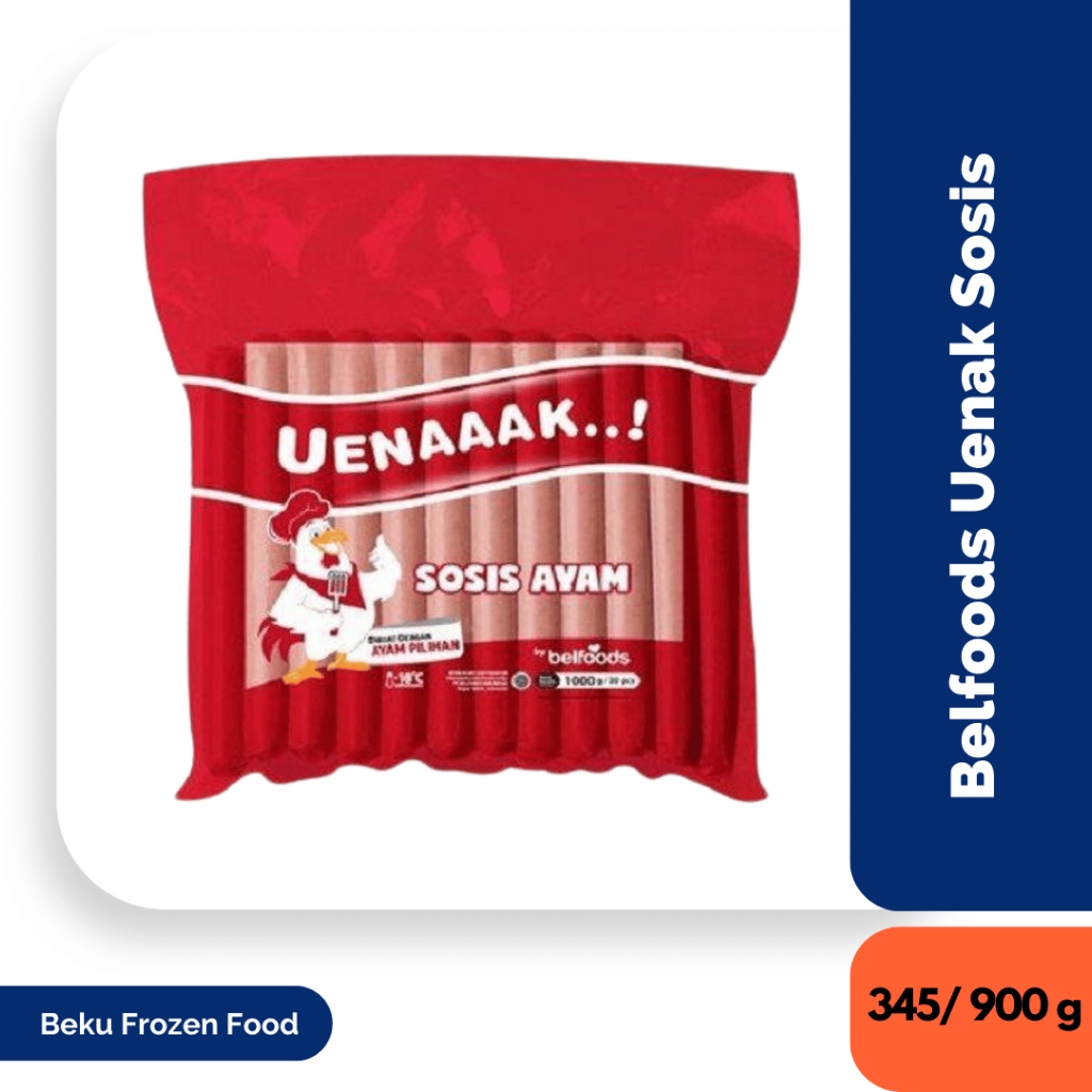 

BELFOODS UENAK SOSIS AYAM 345G/950GR