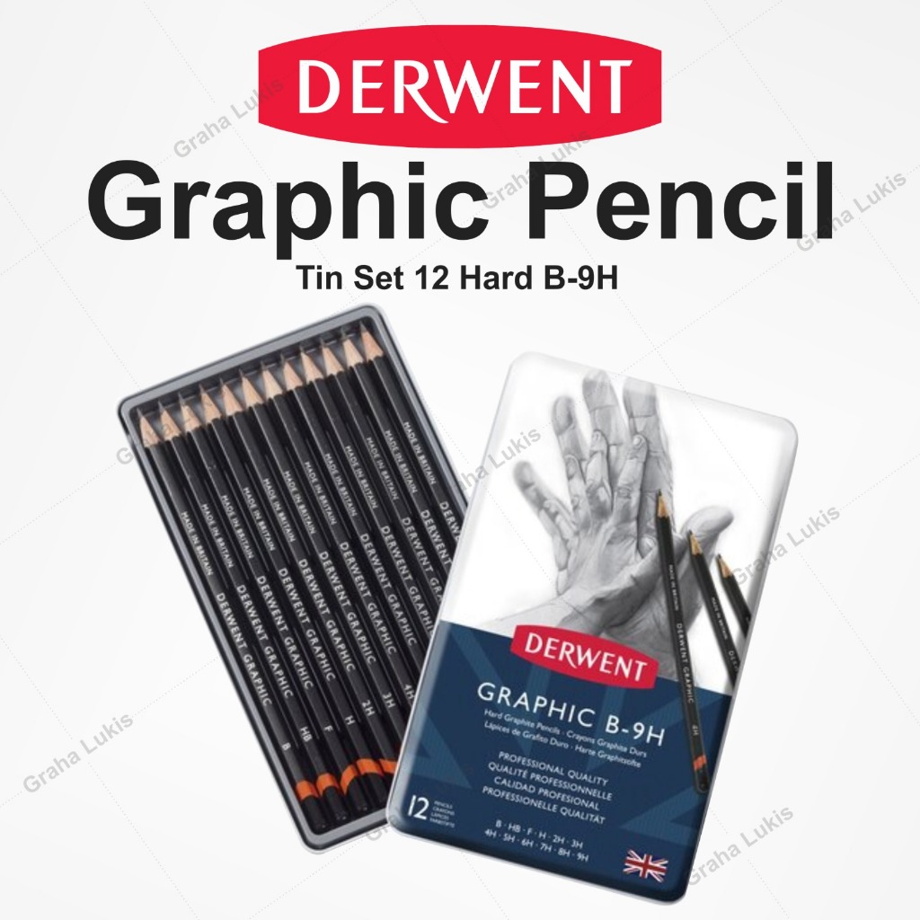 

Derwent Graphic Hard (B - 9H) TIN 12