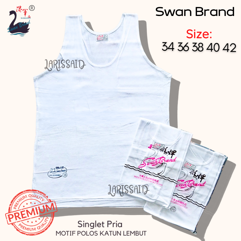 TERMURAH SINGLET SWAN HARGA ECER Singlet Pria Dunia Swan  Dalam Pria Lusinan