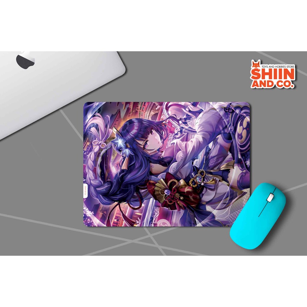 MOUSEPAD 23X31 CM TEMA GAME GENSHIN IMPACT - RAIDEN SHOGUN