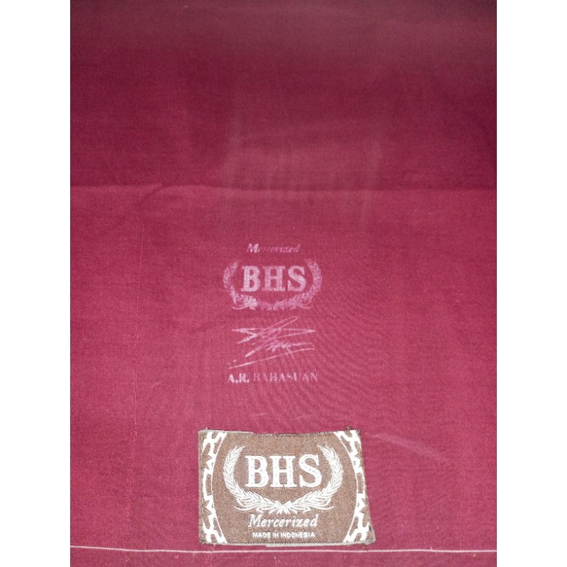 sarung bhs mercerized merah hati second