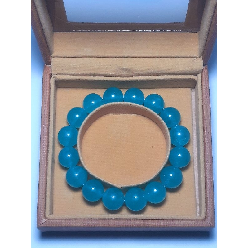 Gelang Batu Amazonite Asli (Free Kotak Gelang)